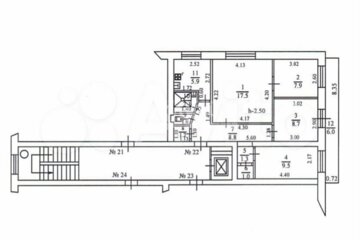 4-к квартира, 71 м², 6/9 эт.